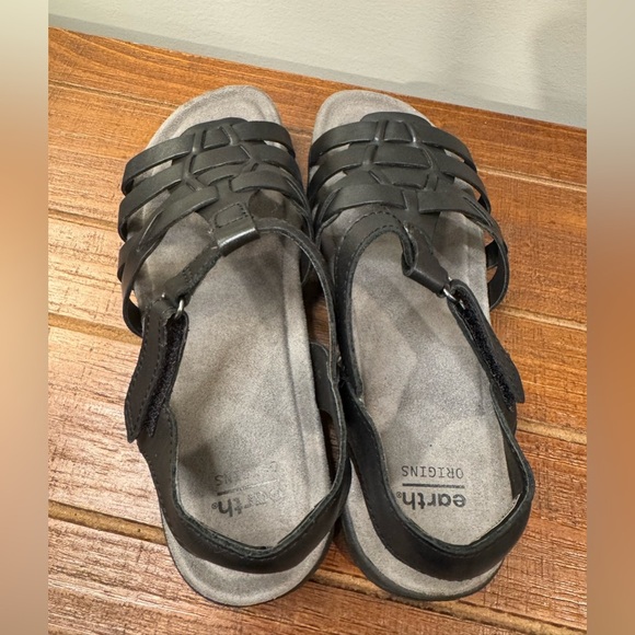 Earth Origins Black‎ Strappy Sandals Women’s 6.5 - Picture 7 of 8